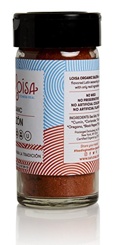 Loisa Sazon & Adobo Organic Seasoning (2 Pack Variety), Contains 1 Sazon & 1 Adobo Seasoning, USDA Organic, Non-GMO, No-MSG, No Preservatives, No Artificial Coloring, No Artificial Flavors, Vegan - Thumbnail 4
