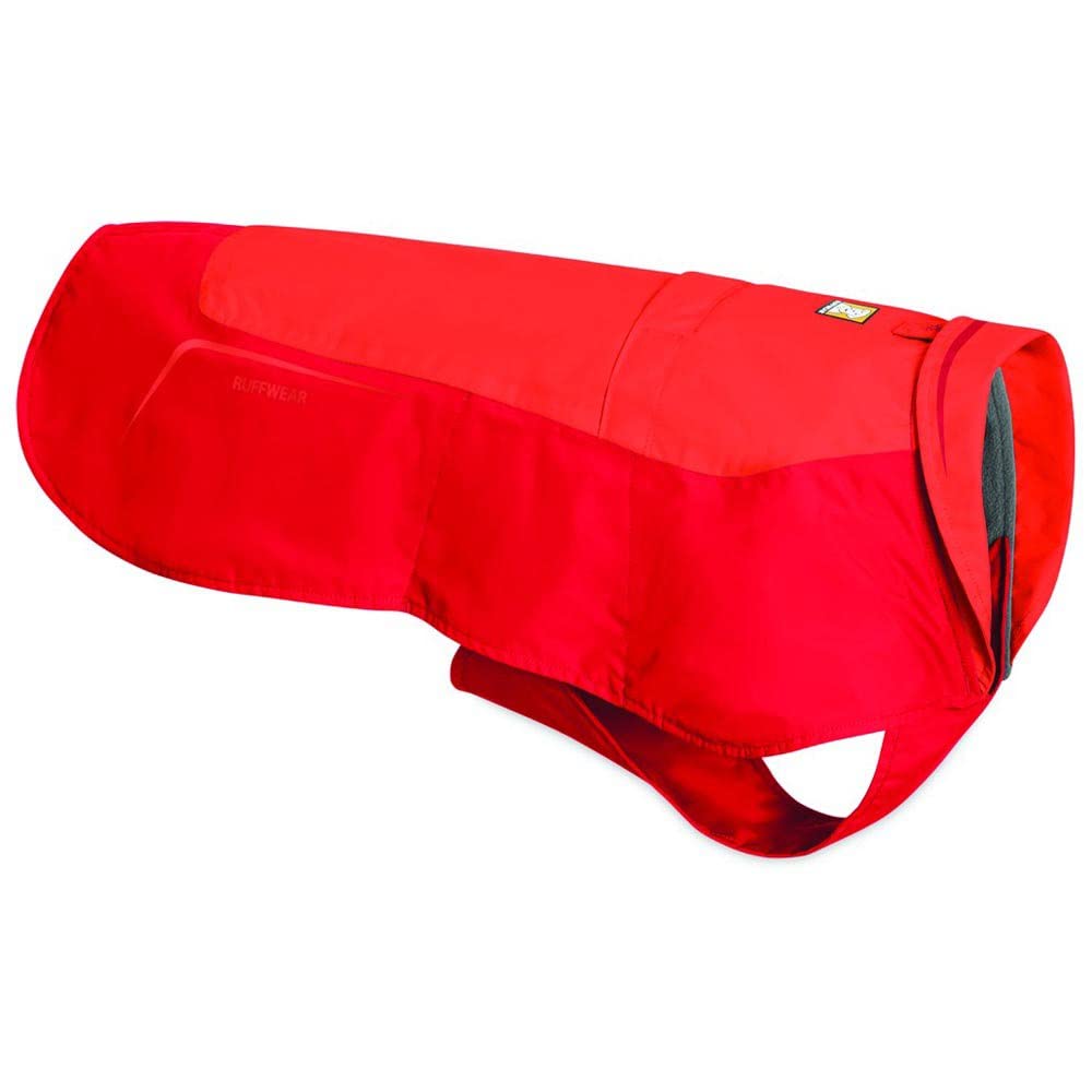 RUFFWEAR Jacket for Dogs, Windproof and Waterproof, Very Large Breeds, Size: X-Large, Sockeye Red, Vert Jacket, 0575-601L1