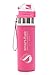 Smartfuse Sport Fruit Infuser Water Bottle - (1) 24 Oz BPA Free Tritan Plastic – Convenient Flip Top Lid - Leak Proof - Bottom Removable Infuser Attachment - Additional Top Filter (CC Pink, 24 oz)