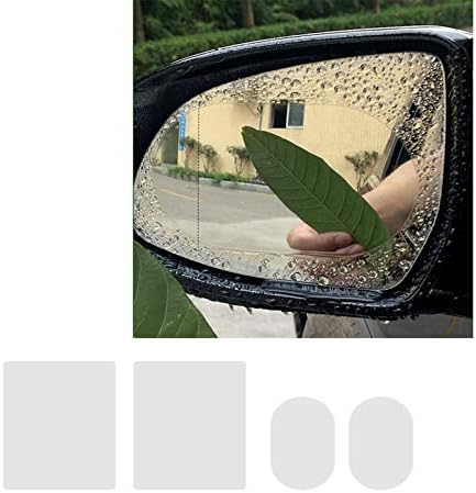 SHAFIRE Car Reaview Mirror Rainproof Film,Waterproof Film,Anti Fog Film,Car Rearview Mirror Anti Fog Protective Film (100 * 145mm x 2Pcs and 175 * 200mm x 2Pcs)