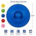ME.FAN Silicone Cup Lids - Circle Cup Cover [5 Set] Anti-dust Airtight Seal Mug Cover - Hot Cup Lids/Spoon Holder - Silicone Drink Bowl Lids Bright Colors