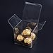 YOZATIA 25PCS Transparent Boxes 2.4 x 2.4 x 2.4 inch, Candy Box, Clear Favor Boxes Gift Boxes for Wedding, Party and Baby Shower Favors