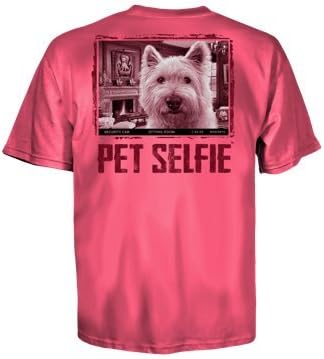 uware brands Pet Selfie Spoiled Westie T-Shirt - Coral - 3X-Large