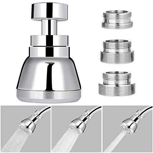 Kitchen Sink Aerator Solid Brass 360° Rotatable Faucet Sprayer Head 3