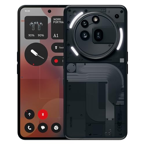 Nothing Phone (3a) Pro 256 GB – Smartphone 5G Android Libre Con eSim, 12 GB RAM, Cámara periscópica OIS de 50MP, Ultra Zoom 60x, Carga rápida a 50W y