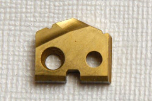 .509 DIAMETER, SERIES 0 (.125 THICK) SPADE DRILL INSERT TIN COATED, MADE BY METCUT/KENNAMETAL