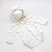Zeroest Newborn Photography Props Lace Romper Baby Photography Outfits Girl Lace Bonnet Hats Outfit Newborn Girl Photoshoot (White)