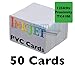 Inkjet PVC Cards with TK4100 Chip (125KHz Proximity) - Brainstorm ID's Enhanced Ink Receptive Coating, Waterproof & Double Sided Printing, Epson & Canon Inkjet Printers (50 Inkjet Printable ID Cards)