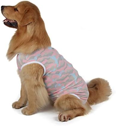 Due Felice Dog Professional Surgical Recovery Suit for Abdominal Wounds Skin Diseases, After Surgery Wear, E-Collar Alternative for Dogs, Home Indoor Pets Clothing