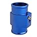 Dewhel Aluminum Blue Water Temp Meter Temperature Gauge Joint Pipe Radiator Sensor Adaptor Clamps 40mm