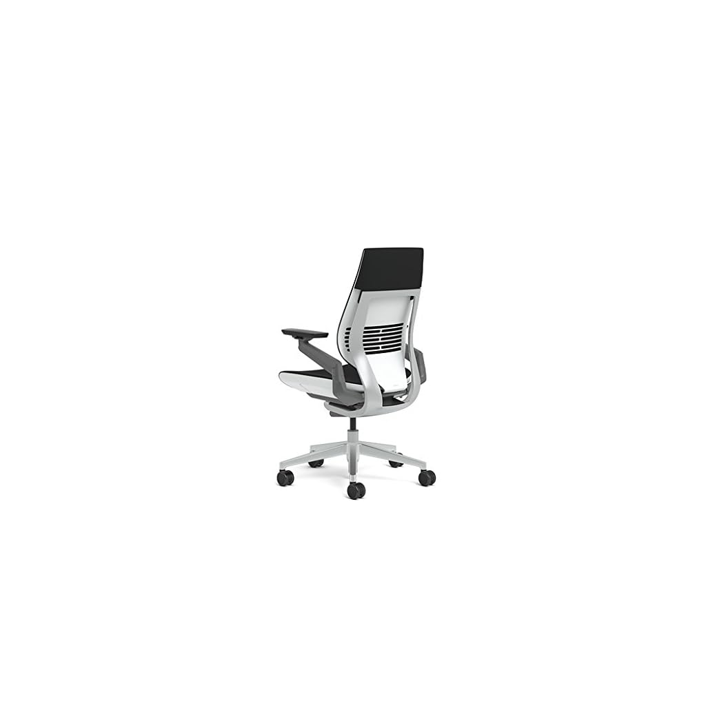 Steelcase Gesture Office Chair Buzz2 Black Upholstered Wrapped Back