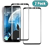 [2 Pack] Galaxy Note 9 Screen Protector,3D Curved Tempered [Anti-Bubble][9H Hardness][HD Clear][Anti-Scratch][Case Friendly] Glass Screen Film Compatible Samsung Galaxy Note 9 Black