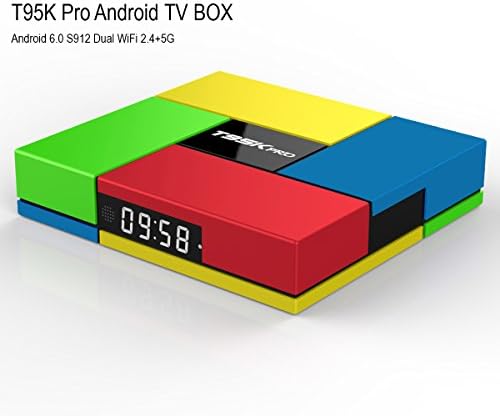 NEW- Pure Version nansii T95K Pro Android TV Box Amlogic S912 Android 6.0 2GB RAM 16GB Flash Octa-core cortex-A53 WiFi 2.4+5G 1080p-smart tv box Support 4K/3D/HD