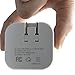 2-in-1 Compact Dual USB Wall Charger and Car Charger 5V 2.1A Fast Charging AC DC Home /Travel Charger for iPhone 7 / 6s / 6 / Plus, iPad, Samsung Galaxy and More - White