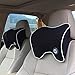ICOMFYWAY Car Neck Support Pillow for Neck Pain Relief When Driving,Headrest Pillow for Car Seat with Soft Memory Foam - Black