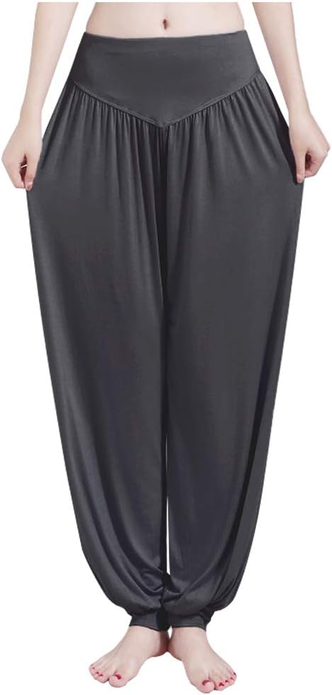 ARJOSA Women's Yoga Harem Pants Loose Baggy Palazzo Lounge Pajamas Wide Leg