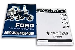 AGPUBS Operators Manual for Ford 2600 3600 4100 4600 Tractor Owners Supplement Manual Set