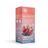 Wai Powdered Drink Mix: Blackberry Pomegranate - 1 Box of 6 Single Serve Packets - Probiotic Flavored Water Enhancer Powder - Natural, No Added Sugar, Artificial Free