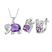 Jewelry Set, J.MOSUYA Swarovski Element Crystal Earring Pendant Necklace Set For Women
