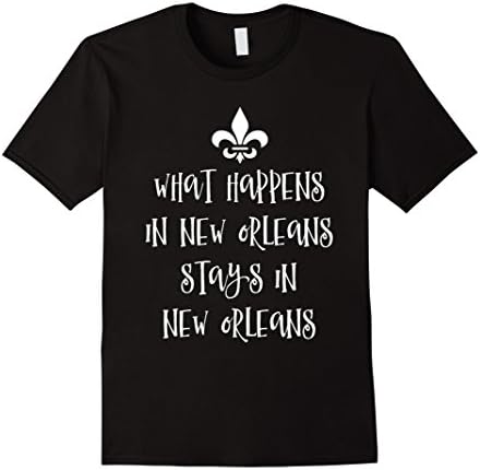 Men's What Happens In New Orleans T-Shirt Large Black