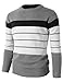 H2H Mens Casual Slim Fit Pullover Sweaters Long Sleeve Lightweight Thin Fabric Various Patterned