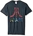 Atari Men's Classic Colorful Logo T-Shirt, Dark Heather, Medium