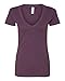 Next Level Ladies' CVC Deep V 2XL PLUM