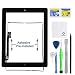 Fixcracked Touch Screen Replacement Parts Digitizer Glass Assembly for ipad 3 2012 9.7 inch (A1416 A1430 A1403) + Professional Tool Kit （black）