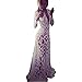 Fedi Apparel Lace Beach Sundress Sexy Deep-V Long Sleeve See-Through Maxi Dress White Asian XL