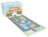 2-in-1 Car Race Track Play Mat & Storage Box Organizer - Portable Play Mat for Kids | Store Stuffed Animals, Books, Clothes | Home, Travel Use