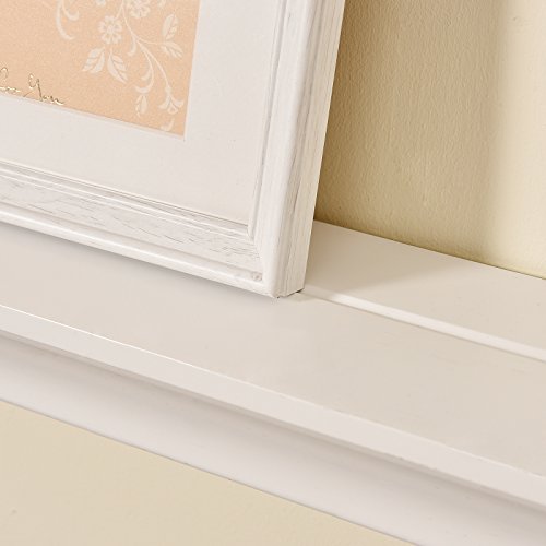 WELLAND Classic Painted Wall Floating Shelf Crown Molding Mantle