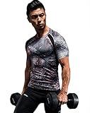 L&H Men's Second-skin Cycling Jogging Quick-day Second-skin Compression Shirt