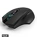 HAVIT Ergonomic Wireless Mouse 2.4GHz Optical Vertical Mouse with 3 Adjustable DPI 800/1200/ 1600, 6 Buttons (Matte Black)