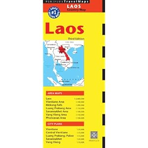 Laos Travel Map Landkaart – Gevouwen Kaart, 12 april 2013