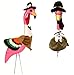 Knight Large Pink Flamingo with 4 Seasonal Outfits Outdoor Lawn Decor Thanksgiving St. Patrick's Day and More