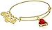 Alex and Ani (PRODUCT)RED Heart of Strength Charm Bangle Shiny Gold