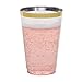 Gold Plastic Clear Cups ~14 oz. 50 Pack ~ Disposable Party Cups with Gold Rim ~ Fancy Wedding Tumblers ~ Elegant Party Supplies & Decorations ~ Gold Rimmed Cup