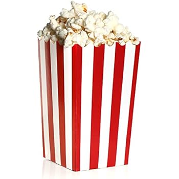 Carnival Party Decorations 24 Pcs Movie Theater Mini Paper Popcorn