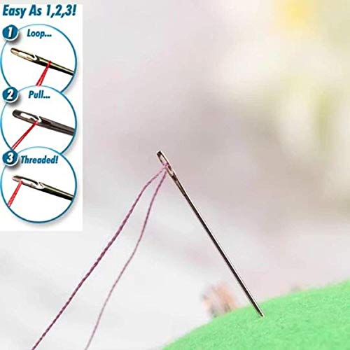 2019 Self-Threading Needles (Gold,12PCS) (12PCS) - Thumbnail 4