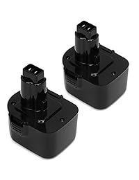 POWERAXIS - Batería de repuesto para Black & Decker PS130, FireStorm A9252, A9275, PS130, Black & Decker, 12 V, color negro