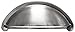 Ilyapa Satin Nickel Kitchen Cabinet Pulls - 3 Inch Hole Center Bin Cup Drawer Handles - 10 Pack of Kitchen Cabinet Hardware
