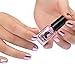 Inverlee Mirror Effect Metallic Nail Polish Shiny Metal Varnish Nail Polish Manicure Decoration (Pink)