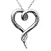 Controse Women's Silver-Toned Heart Shaped Stainless Steel Sea Lover Octopus Necklace 31