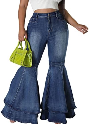Amazon.com: EZAPINE Women Bell Bottom Jeans High Waist Stretch