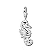 SilberDream Charm Seahorse 925 Sterling Silver Pendant Lobster Clasp FC1022