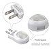 iTimo Led Night Light Plug in Lamp with Dusk to Dawn Sensor for Nursery Soother Hallway Bathroom Restroom Bedroom Bedside, 0.7w, Daytime White, Pack of 4