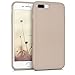 kwmobile Case Compatible with Apple iPhone 7 Plus/iPhone 8 Plus Case - Soft Slim Protective TPU Silicone Cover - Beige Matte