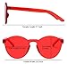 RTBOFY 10 Pairs Rimless Round Sunglasses, Thanksgiving Day Party Sunglasses Colored Glasses Transparent Round Super Retro Sunglasses