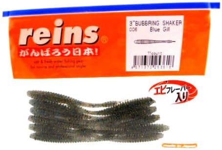 Reins 3" Bubbling Shaker Soft Plastic Ice Fishing Dropshot Worm