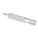 eBoot Headphone Adapter 6.35 mm Male to 3.5 mm Female and Stereo Adaptor 3.5 mm Male to 6.35 mm Mono Female, Nickel Plated, 4 Pieces